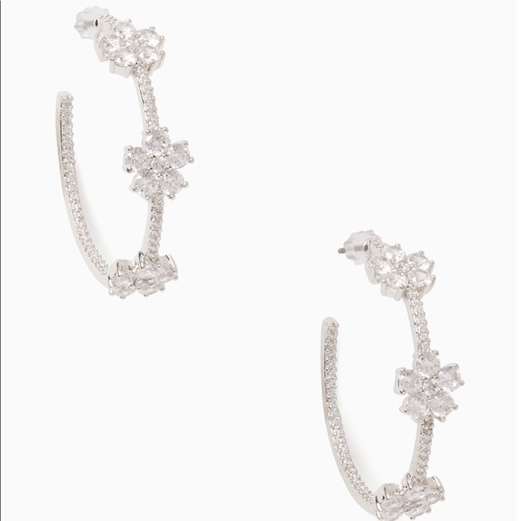 kate spade Jewelry - 🚫SOLD♠️Kate Spade® Gleaming Gardenia Flower Hoops